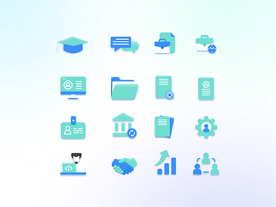 Recruitment Platform Icon Design 2d 3d icon illustrations illustration recruitment platform saas ui