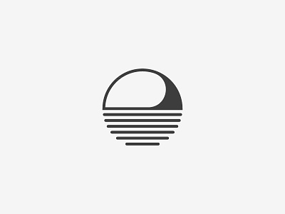 Sunset Wave Logo behance branddesign dribbble graphicdesign identitydesign logodesign simplicity sylvanhillebrand visualidentity wave