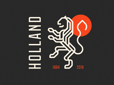 Holland Logo Redesign behance branddesign dribbble graphicdesign holland identitydesign lionlogo logodesign redesign sylvanhillebrand visualidentity worldcuplogochallenge