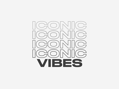 Iconic Vibes exploration branddesign branding dribbble graphicdesign identitydesign logodesign streetwearlogo sylvanhillebrand visualidentity