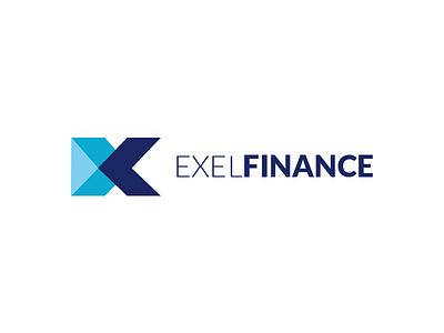 Exelfinance logo finance logo. branding x