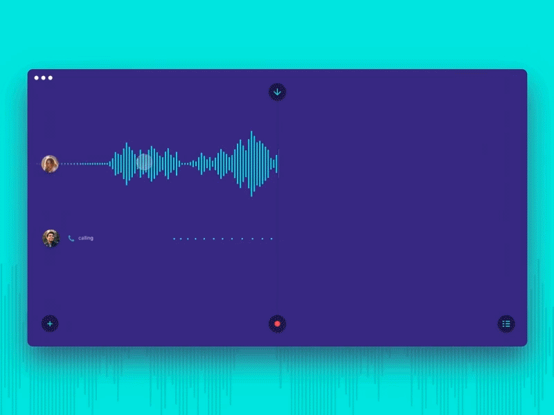 Podcast App 🎧 - recording 7ninjas app flat minimal music podcast recording sound ui