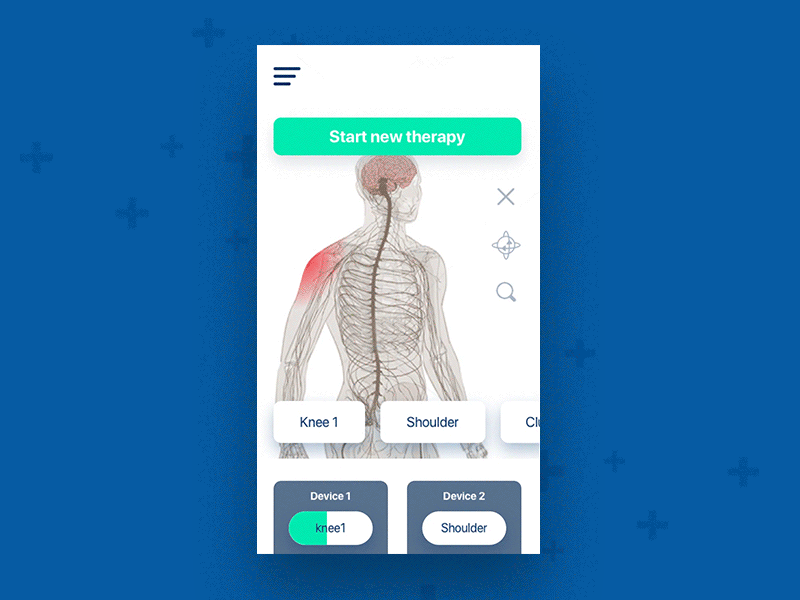 Health App 💉💉💉 7ninjas animation graph health ios medical medicine mobile timer