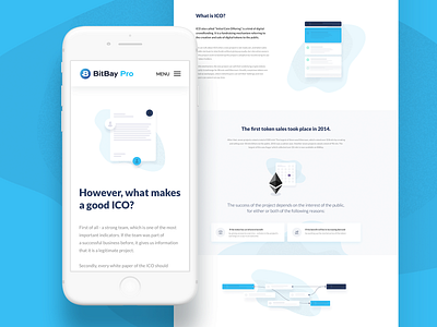 Bitbay ICO Landing Page bitbay bitcoin crypto cryptocurrency ethereum illustration landing page mobile product design ui