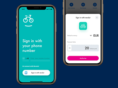 Sign in concept animation app interaction mobile product design revolut sign in ui