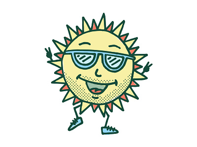 Selfie doodle drawing illustration selfie sun