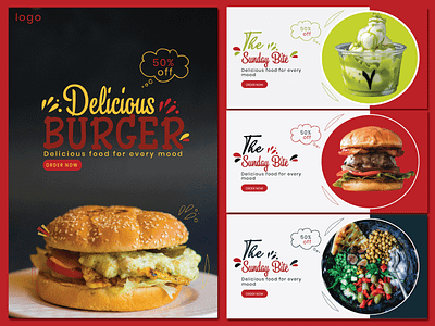 Modern food Poster and banners with latest Typography trends art branding design designer designinspiration graphic design idenity illustration logoinspiration typography