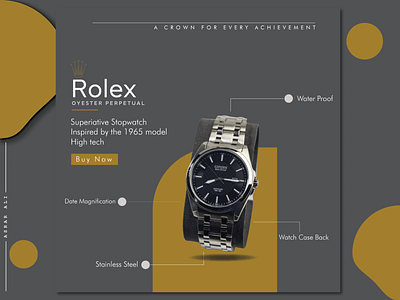 Advertisement Poster Of Rolex Brand art branding design designer designinspiration graphic design identity illustrator typography vector