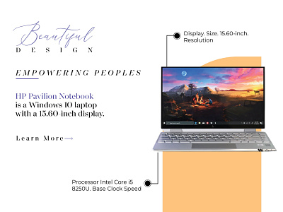 Minimalist Laptop Brand Banner