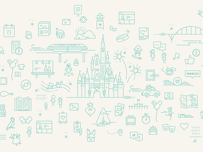 Disney - Customer Journey Map Illustrations