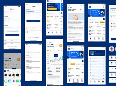 TokenPicks cl clean design crypto design mobile app ui