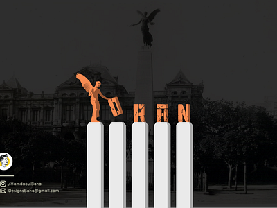 Oran algeria algerie design illustration landmark logo logo design logotype monument oran sidi brahim وهران