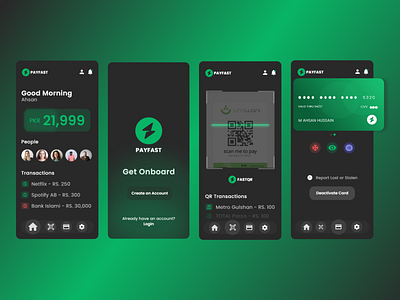 Pay-Fast Concept App UI appdesign concept design payment app ui ux uxui wallet ui