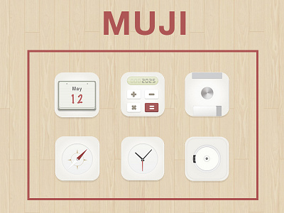 MUJI Theme Icons icons japan muji