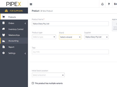 Admin Panel Dashboard UI