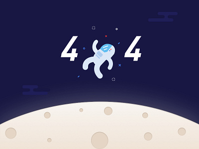 Daily UI 08 | 404 Error Page 404 astronaut，daily ui earth space