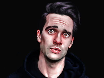 Brendon Urie brendon urie digital art digital painting fanart illustration illustrator musician photoshop portrait singer