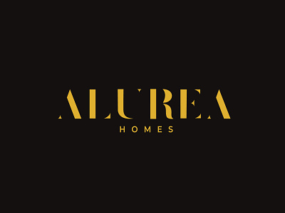 ALUREA HOMES Logo Design branding branding design costom logo design custom logo design flat logo logo designer logodesign logotype vector