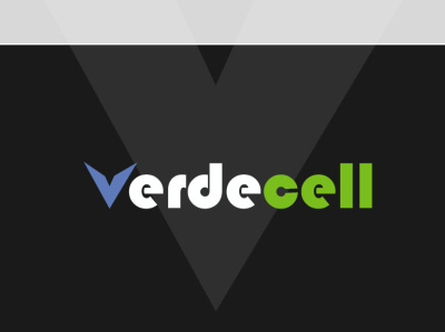 Verdecell Logo Design 3d branding branding design custom logo design design flat graphic design illustration logo logo designer logodesign logotype mini motion graphics ui