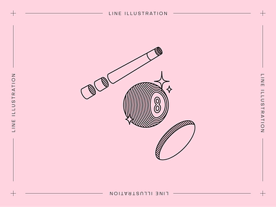 Monstera Box #08: Magic Eight Ball american traditional ball eight illustration line linework magic minimal old american pool tattoo