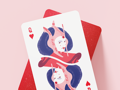 Padmé, Queen of Naboo 2d deck of cards illustration natalie portman padmé amidala playing cards portrait procreate queen of hearts queen of naboo senator star wars the phantom menace