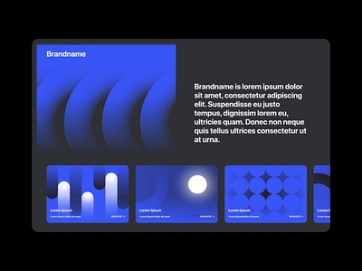 Visual language explorations, Part III brand visuals clean concept design flat gradient layout ui visual identity