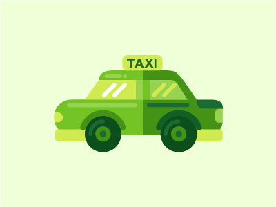 Taxi 2d cab car flat illustration spot illustration taxi vector