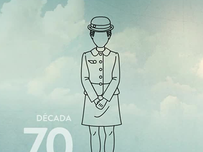 70 Years of Fashion character design fashion flight attendant illustration line illustration motion portrait stewardress tap portugal uniform video