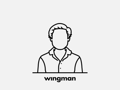 Wingman Team: Paulo Santos agency avatar character clean illustration line minimal portrait wingman