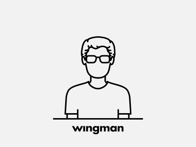Wingman Team: João Nunes agency art director avatar character clean designer illustration line minimal portrait wingman
