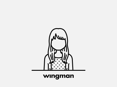Wingman Team: Sílvia Dias agency avatar character copywriter illustration line minimal portrait team wingman