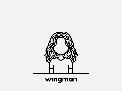 Wingman Team: Sofia Ayuso agency avatar character clean designer illustration line minimal portrait wingman
