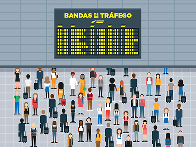 Airport Traffic 2d airport character crowd flat illustration minimal people traffic vector