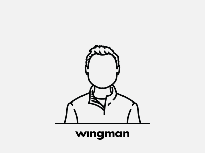 Wingman Team: Didier Hochart agency avatar illustration line minimal portrait ux wingman