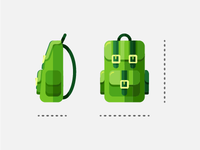 Hand Luggage Dimensions 2d baggage dimensions flat illustration luggage spot illustration travel vector