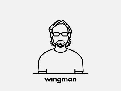Wingman Team: Mário Carvalho agency avatar developer illustration line minimal portrait wingman