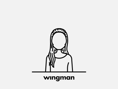 Wingman Team: Mariana Leitão agency avatar illustration line minimal portrait wingman