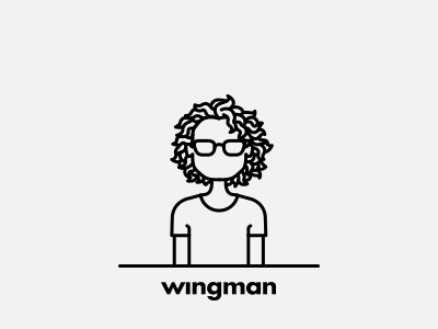 Wingman Team: Joana Mateus agency avatar illustration line minimal portrait wingman