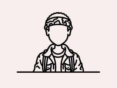 Stranger Things: Lucas Sinclair by Sofia Ayuso on Dribbble