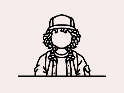 Stranger Things: Dustin Henderson character dustin gaten matarazzo illustration line netflix series stranger things tv