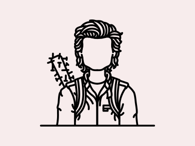 Buy Stranger things Steve Harrington print - A1, A2, A3 or A4 art prints on  Art Wow designed by The Girl Next Draw