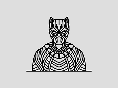 Black Panther: T'Challa black panther character illustration line marvel tchalla