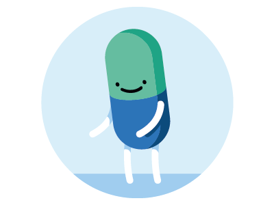 Centennial, the Mascot 2.0 character clean cute illustration kawaii mascot medical medicine minimal pharmaceutical pills