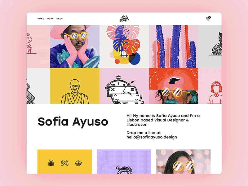 My new website branding clean design illustration minimal portfolio ui website