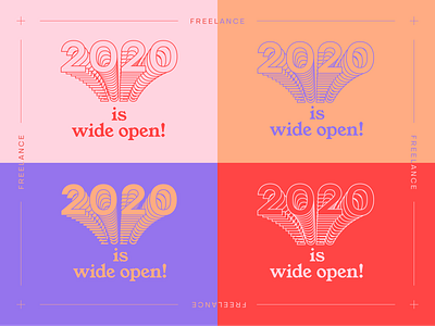 2020 Wide Open 2020 color block flat freelance