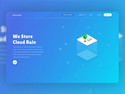 Rain Box Landing Page