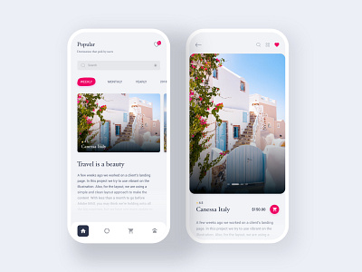 Travel App Interaction