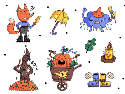 Stickerpack art character design doodle funny illustrate illustration stickerpack stiker