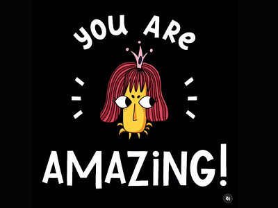 you are amazing! art character doodle illustrate illustration