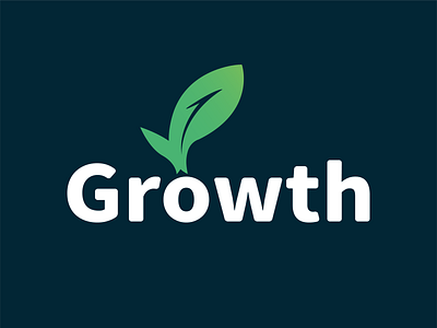 Growth Logo by Julie Chen (freelance) on Dribbble